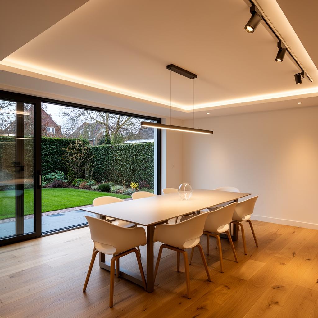Magneet trimless in eetkamer